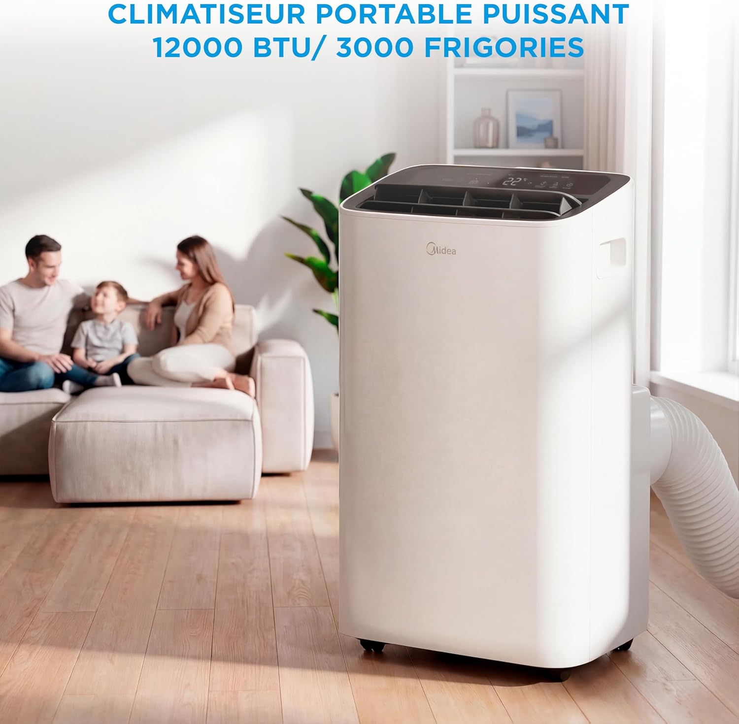 Climatiseur Mobile Réversible MIDEA Arctic Smart 12000 BTU – 4-en-1 Connecté
