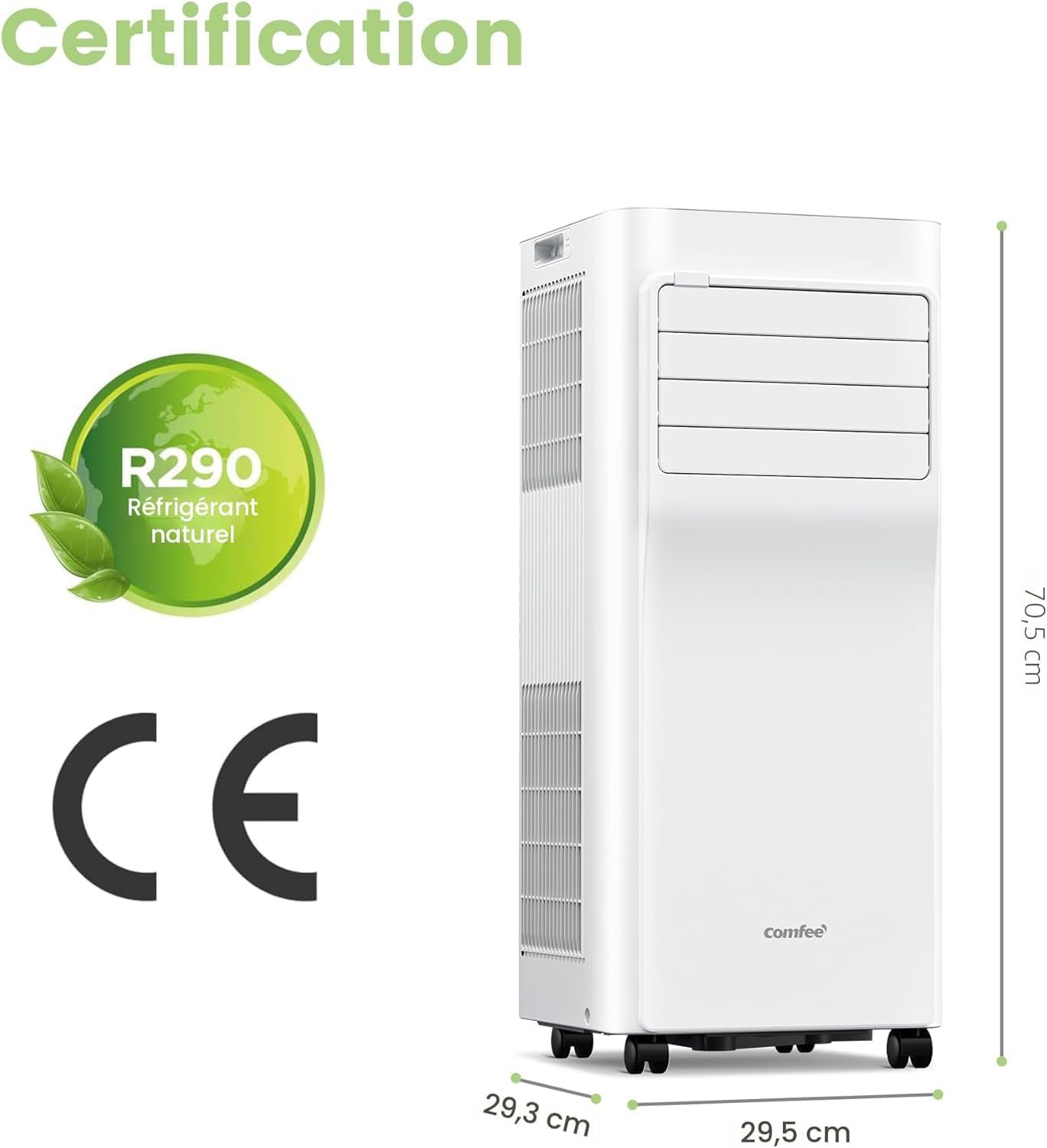 Climatiseur Mobile Connecté COMFEE Breezy Cool 2.6 – 9000 BTU Wi-Fi