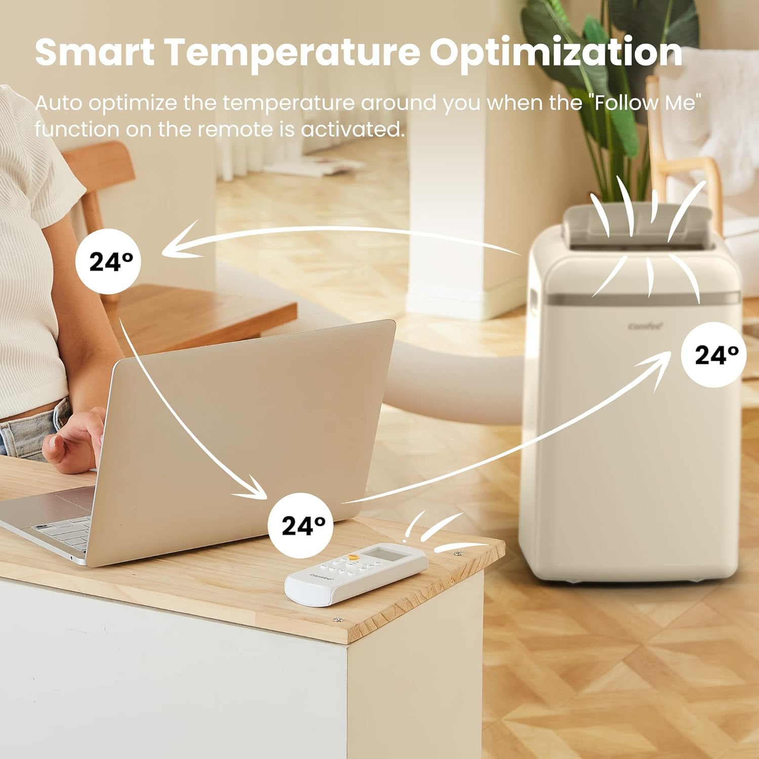 Climatiseur Mobile COMFEE 10000 BTU – Classe A+ | Refroidissement Intelligent